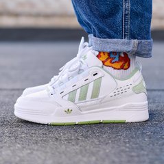 Кросівки Adidas adi2000 White (Білий, зелений), Білий, 36