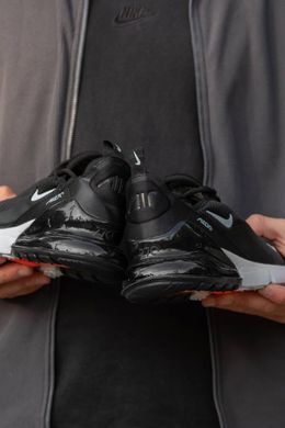 Кросівки Nike Air Max 270 Black White (Чорний/білий) , Чорно-білий, 45