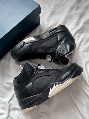 Кросівки Paris Saint-Germain x Air Jordan 5 Retro 'Off Noir', Чорний, 41