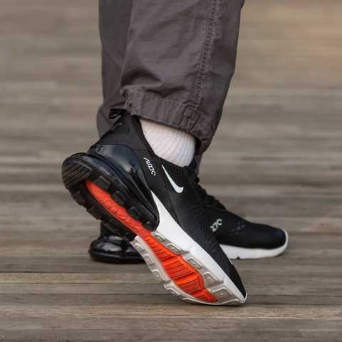 Nike 270 best sale black white red