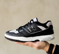 Кросівки New Balance 550 Black White (Чорний, білий), Чорно-білий, 41