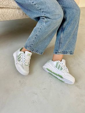 Кросівки Adidas adi2000 White (Білий, зелений), Білий, 36