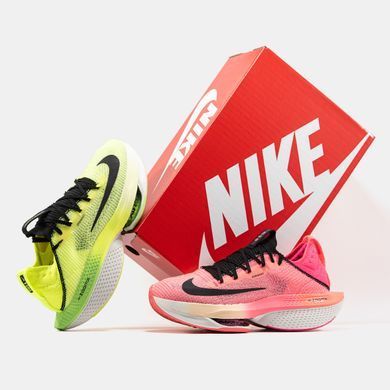 Кросівки Nike Air Zoom Alphafly 2 Pink Green, Комбінований, 36