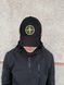 Кепка STONE ISLAND чорна з зеленим, Чорний, one size
