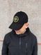 Кепка STONE ISLAND чорна з зеленим, Чорний, one size