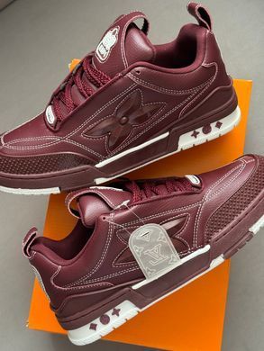 Кросівки Louis Vuitton Skate 1854 Burgundy, Бордовий, 41