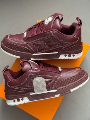 Кросівки Louis Vuitton Skate 1854 Burgundy, Бордовий, 41