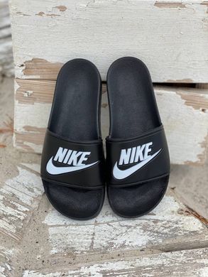 Шльопанці Nike білий/чорний, Чорно-білий, 36