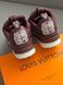 Кросівки Louis Vuitton Skate 1854 Burgundy, Бордовий, 41