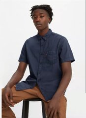 Джинсовая рубашка с пуговицами Levi's SUNSET ONE POCKET (оригинал), Темно-синий, XL