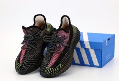 Кроссовки Adidas Yeezy 350 BOOST, (красный, черный, серый, рефлектив), Черный, 41