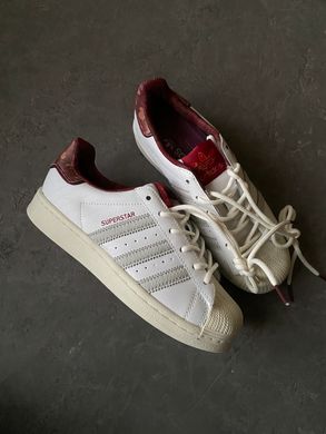 Кросівки Adidas Superstar White/Red, Білий, 36