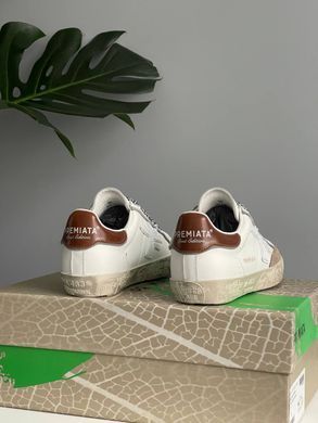 Кросівки Premiata Stevend 6483 Beige White Brown, Білий, 36