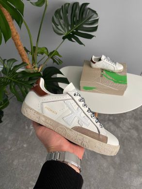 Кросівки Premiata Stevend 6483 Beige White Brown, Білий, 36