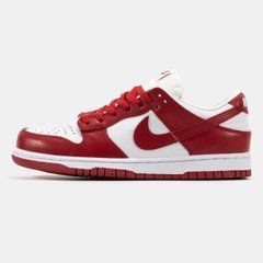 Кросівки Nike Dunk Low Red White, Червоний, 36