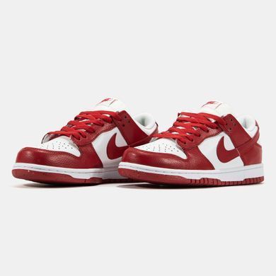 Кросівки Nike Dunk Low Red White, Червоний, 36