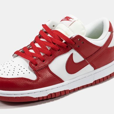Кросівки Nike Dunk Low Red White, Червоний, 36