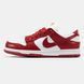Кросівки Nike Dunk Low Red White, Червоний, 36