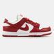 Кросівки Nike Dunk Low Red White, Червоний, 36