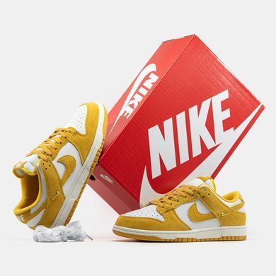 Кросівки Nike Dunk Low Dark Sulfur Mini Swoosh, Жовтий, 36