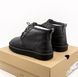 UGG Neumel Leather Black ❄️(Чорний, шкіра), Чорний, 40