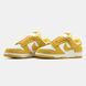 Кросівки Nike Dunk Low Dark Sulfur Mini Swoosh, Жовтий, 36