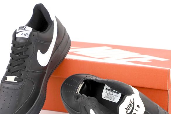 Кросівки Nike Air Force 1 LOW Black (Чорний), Чорний, 45