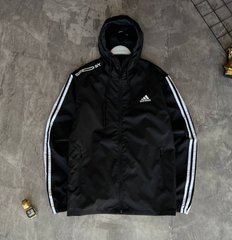 Вітрівка Adidas Black (Чорний), Чорно-білий, S