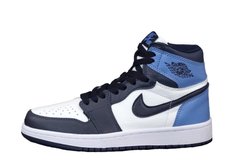 Кросівки Nike Air Jordan 1 Blue (Синій) , Черный, 41