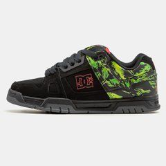 Снікерси DC x Slayer Stag Shoes Black Green Black, Чорний, 36