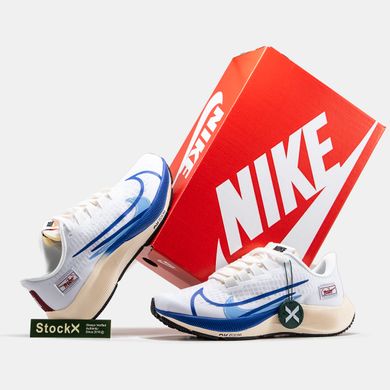 Кросівки Nike Air Zoom Pegasus 37 (Білий/Блакитний), Білий, 40