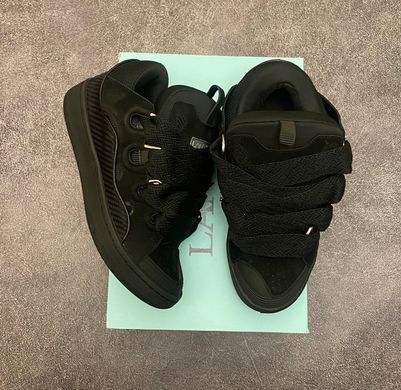 Снікерси LANVIN CURB Sneakers Black, Чорний, 45