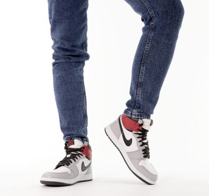 Кросівки Nike Air Jordan 1 Light Smoke Gray, Комбінований, 36