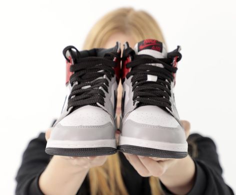 Кросівки Nike Air Jordan 1 Light Smoke Gray, Комбінований, 36
