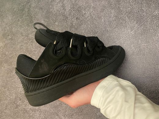 Снікерси LANVIN CURB Sneakers Black, Чорний, 45