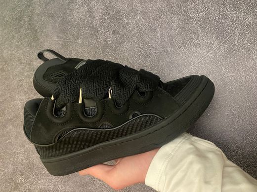 Снікерси LANVIN CURB Sneakers Black, Чорний, 45