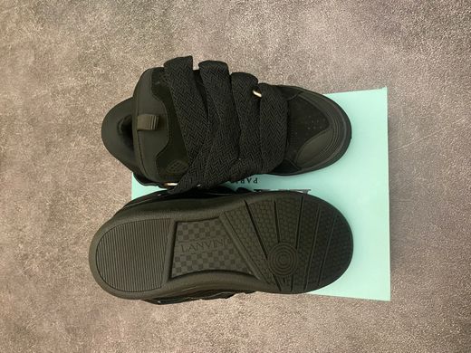 Снікерси LANVIN CURB Sneakers Black, Чорний, 45