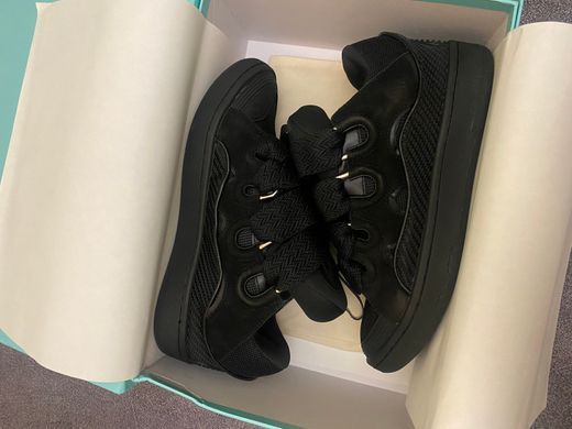 Снікерси LANVIN CURB Sneakers Black, Чорний, 45