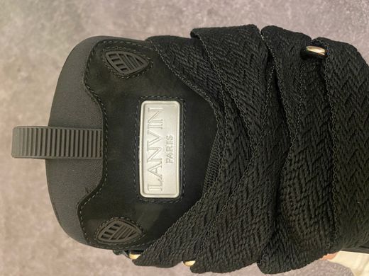Снікерси LANVIN CURB Sneakers Black, Чорний, 45