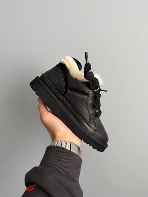 Черевики UGG Lowmel Sneaker Black Leather ❄️, Чорний, 36
