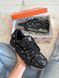 Кросівки Louis Vuitton Trainer Black Grey Logo, Чорний, 39
