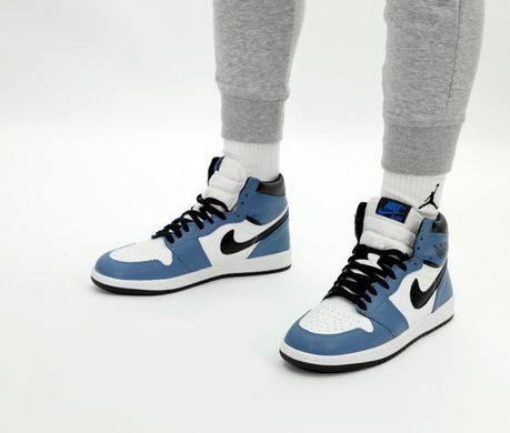 Кросівки Nike Air Jordan 1 High Blue ⭐РОЗПРОДАЖ⭐, Блакитний, 42