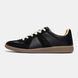 Кеди Maison Margiela Replica Black Calf Leather Sneakers, Чорний, 36