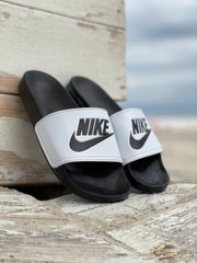Шлепанцы Nike Black White (черные), Черно-белый, 36