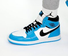 Кросівки Nike Air Jordan 1 High Gentle Blue (Блакитний), Комбінований, 39