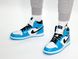 Кросівки Nike Air Jordan 1 High Gentle Blue (Блакитний), Комбінований, 39