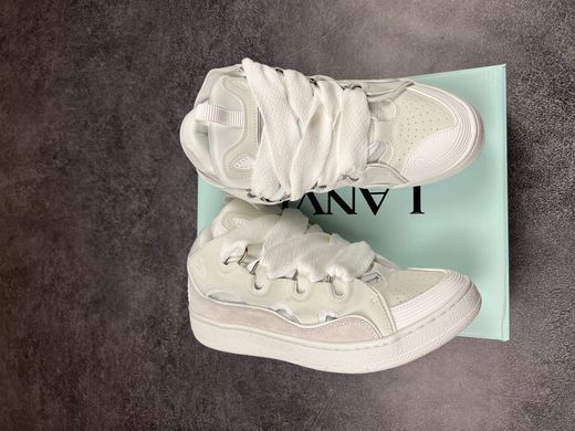 Кросівки LANVIN Curb Sneakers White Beige, Білий, 39