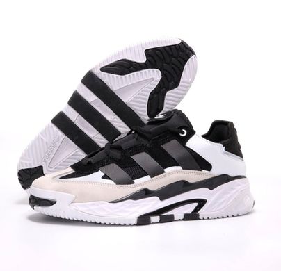 Кросівки Adidas Niteball White Black (Чорний, білий), Чорно-білий, 41