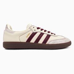 Кросівки Adidas Samba OG Wonder White/Maroon, Білий, 36