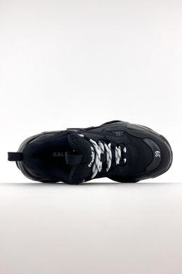 Кросівки Balenciaga Triple S Clear Sole Total Black (Чорний), Чорний, 41